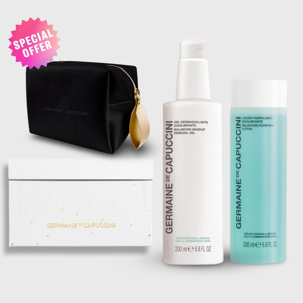 Oily and combination skin cleansing set