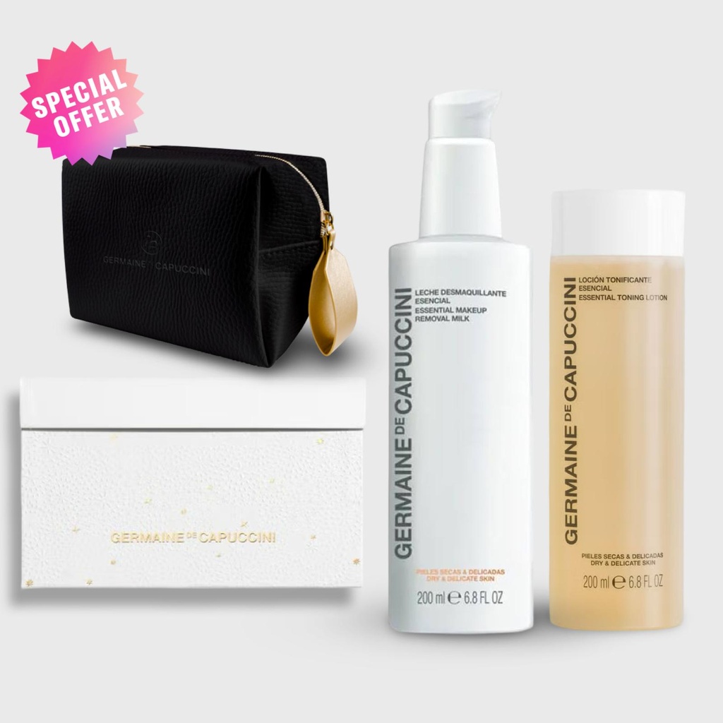 Sensitive and rosacea skin cleansing set